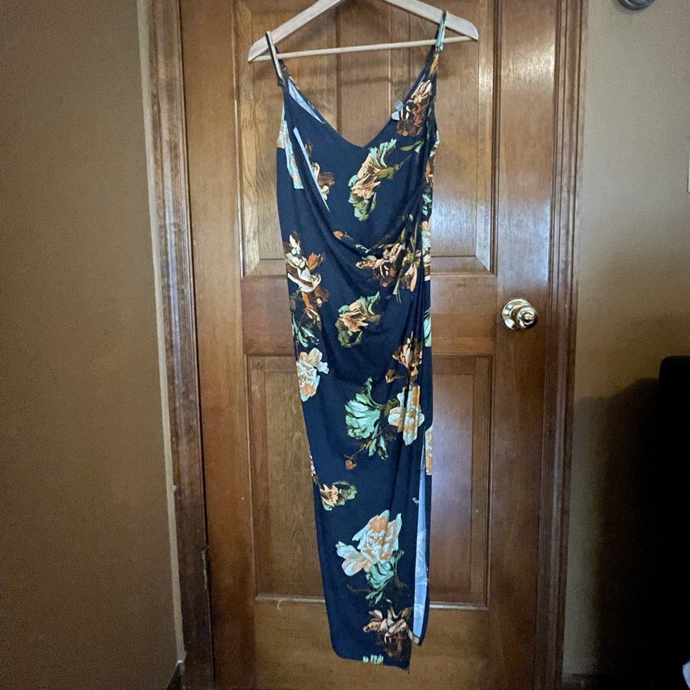 ASOS Faux Wrap Floral Dress